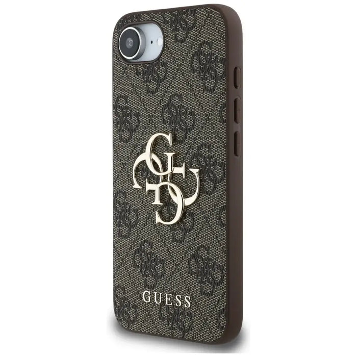 Guess 4G Big Logo iPhone 16e Case - Brown - Cell phone cases and covers<<<HurtelXML