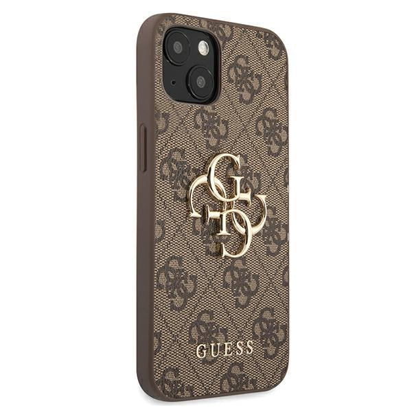Guess 4G Big Metal Logo Case for iPhone 13 - Brown - Cell phone cases and covers<<<HurtelXML