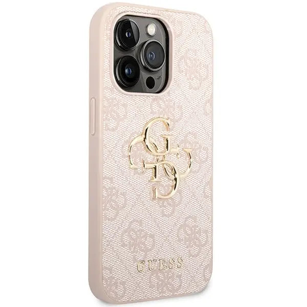 Guess 4G Big Metal Logo case for iPhone 15 Pro - pink - Cell phone cases and covers<<<HurtelXML