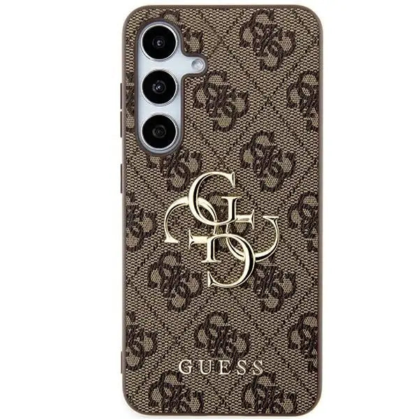 Guess 4G Big Metal Logo case for Samsung Galaxy A55 - brown - Cell phone cases and covers<<<HurtelXML