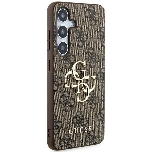 Guess 4G Big Metal Logo case for Samsung Galaxy A55 - brown - Cell phone cases and covers<<<HurtelXML