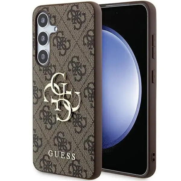 Guess 4G Big Metal Logo case for Samsung Galaxy A55 - brown - Cell phone cases and covers<<<HurtelXML