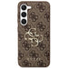 Guess 4G Big Metal Logo case for Samsung Galaxy S24+ - brown - Cell phone cases and covers<<<HurtelXML