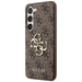 Guess 4G Big Metal Logo case for Samsung Galaxy S24+ - brown - Cell phone cases and covers<<<HurtelXML