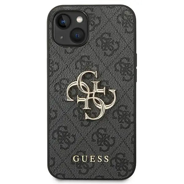 Guess 4G Big Metal Logo iPhone 14 Case - Gray - Cell phone cases and covers<<<HurtelXML