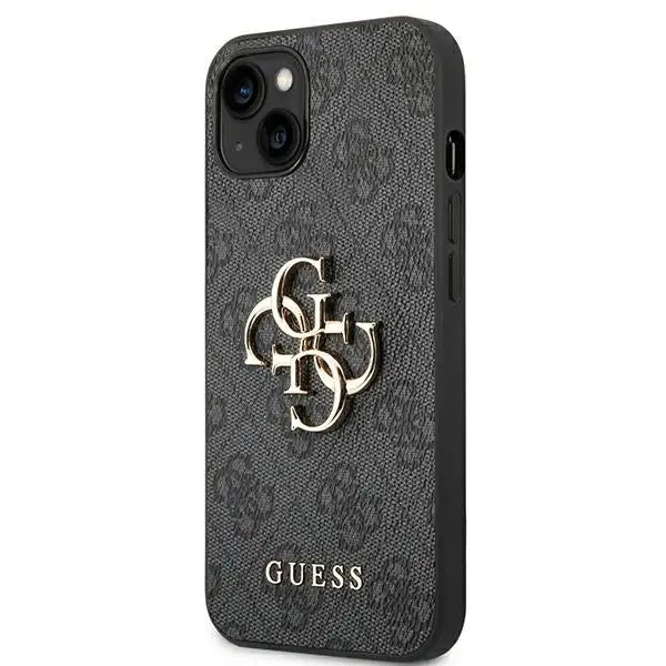 Guess 4G Big Metal Logo iPhone 14 Case - Gray - Cell phone cases and covers<<<HurtelXML