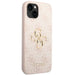 Guess 4G Big Metal Logo iPhone 15 Case - Pink - Cell phone cases and covers<<<HurtelXML