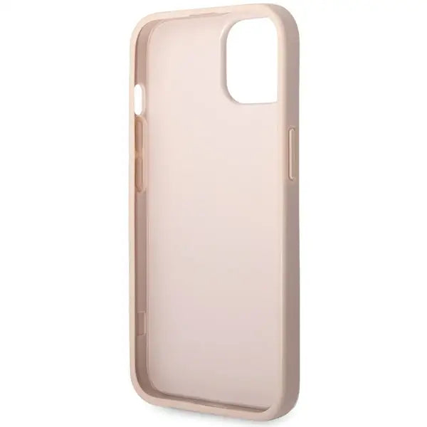 Guess 4G Big Metal Logo iPhone 15 Case - Pink - Cell phone cases and covers<<<HurtelXML