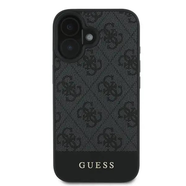 Guess 4G Bottom Stripe Case for iPhone 16 Plus 6.7’’ - Gray - Cell phone cases and covers<<<HurtelXML