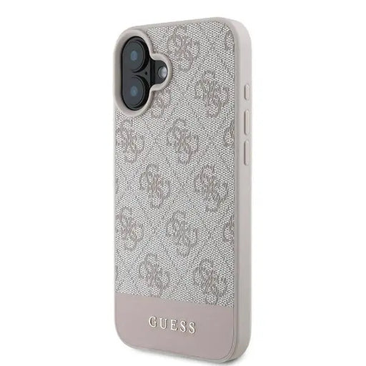 Guess 4G Bottom Stripe Case for iPhone 16 Plus 6.7’’ - Pink - Cell phone cases and covers<<<HurtelXML