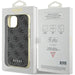 Guess 4G Charms Collection case for iPhone 15 - gray - Cell phone cases and covers<<<HurtelXML