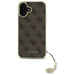 Guess 4G Charms Collection case for iPhone 16 - brown - Cell phone cases and covers<<<HurtelXML