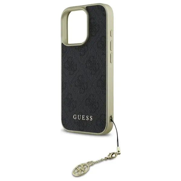 Guess 4G Charms Collection case for iPhone 16 Pro - black - Cell phone cases and covers<<<HurtelXML