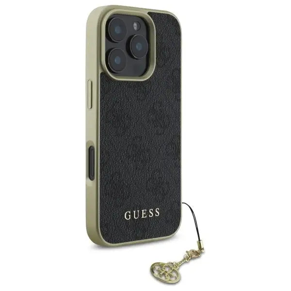 Guess 4G Charms Collection case for iPhone 16 Pro Max - black - Cell phone cases and covers<<<HurtelXML