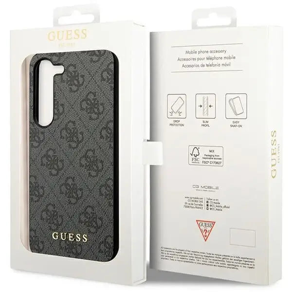 Guess 4G Charms Collection case for Samsung Galaxy S24 - black - Cell phone cases and covers<<<HurtelXML