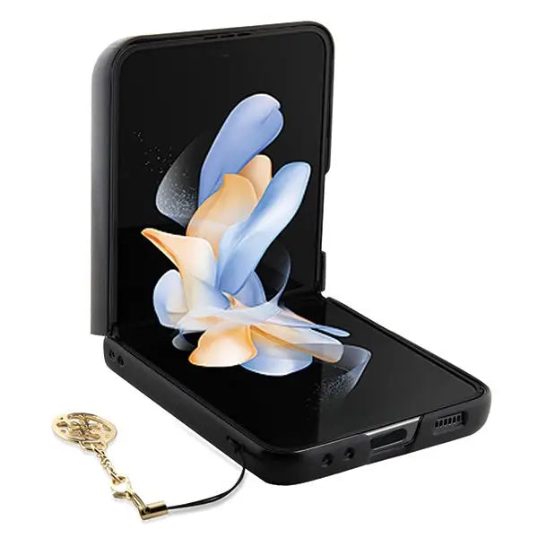 Guess 4G Charms Collection case for Samsung Galaxy Z Flip 5 - brown - Cell phone cases and covers<<<HurtelXML
