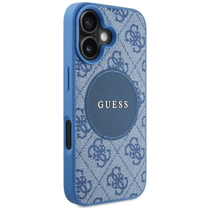 Guess 4G Circle Classic Logo MagSafe case for iPhone 16 - blue - Cell phone cases and covers<<<HurtelXML