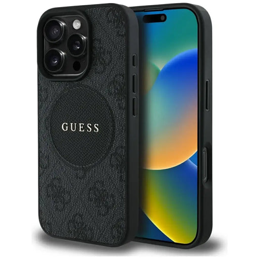 Guess 4G Circle Classic Logo MagSafe case for iPhone 16 Pro - black - Cell phone cases and covers<<<HurtelXML