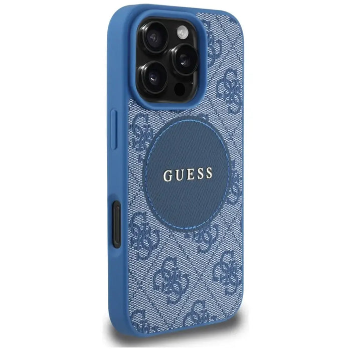 Guess 4G Circle Classic Logo MagSafe case for iPhone 16 Pro Max - blue - Cell phone cases and covers<<<HurtelXML