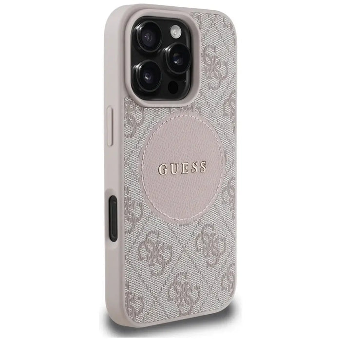 Guess 4G Circle Classic Logo MagSafe case for iPhone 16 Pro Max - pink - Cell phone cases and covers<<<HurtelXML