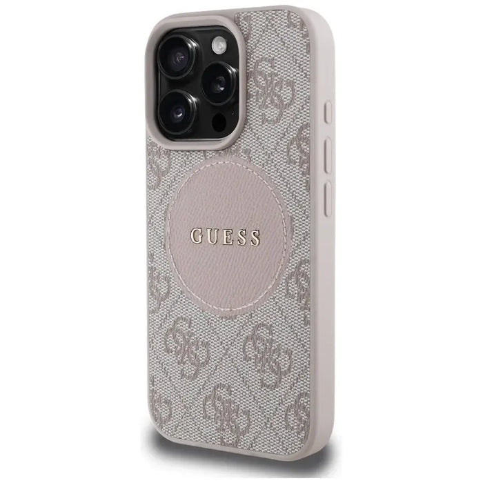 Guess 4G Circle Classic Logo MagSafe case for iPhone 16 Pro Max - pink - Cell phone cases and covers<<<HurtelXML