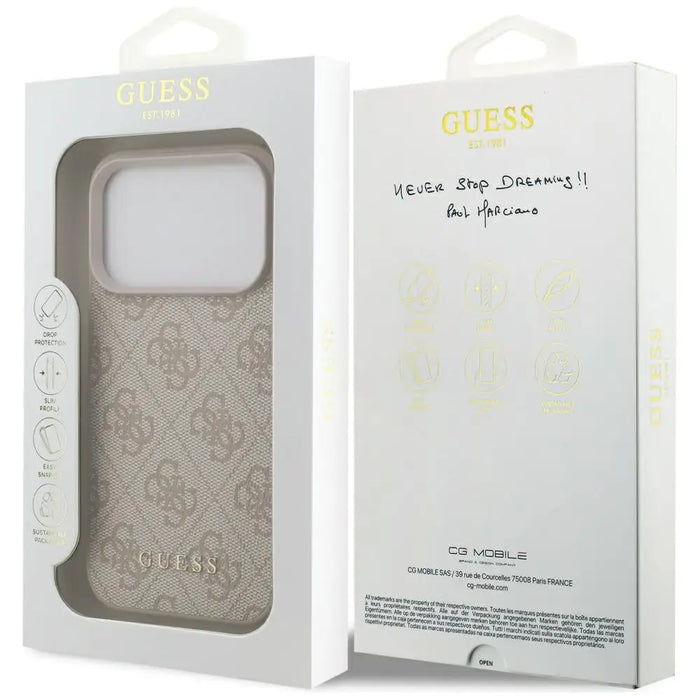 Guess 4G Classic Case for iPhone 17 Pro - Pink - Cell phone cases and covers<<<HurtelXML