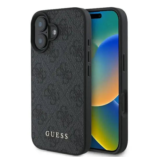 Guess 4G Classic iPhone 16 Plus Case - Black - Cell phone cases and covers<<<HurtelXML