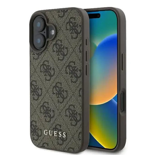 Guess 4G Classic iPhone 16 Plus Case - Brown - Cell phone cases and covers<<<HurtelXML