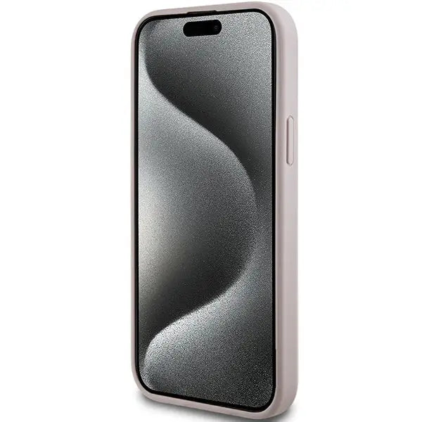 Guess 4G Collection Leather Metal Logo MagSafe Case for iPhone 15/14/13 - Pink - Cell phone cases and covers<<<HurtelXML