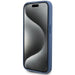 Guess 4G Collection Leather Metal Logo MagSafe Case for iPhone 14 Pro Max - Blue - Cell phone cases