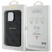Guess 4G Collection Leather Metal Logo MagSafe Case for iPhone 14 Pro Max - Black - Cell phone cases