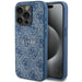 Guess 4G Collection Leather Metal Logo MagSafe Case for iPhone 14 Pro - Blue - Cell phone cases and covers<<<HurtelXML