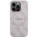Guess 4G Collection Leather Metal Logo MagSafe Case for iPhone 15 Pro - Pink - Cell phone cases and covers<<<HurtelXML