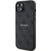 Guess 4G Collection Leather Metal Logo MagSafe Case for iPhone 14/15/13 - Black - Cell phone cases
