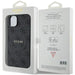 Guess 4G Collection Leather Metal Logo MagSafe Case for iPhone 14/15/13 - Black - Cell phone cases