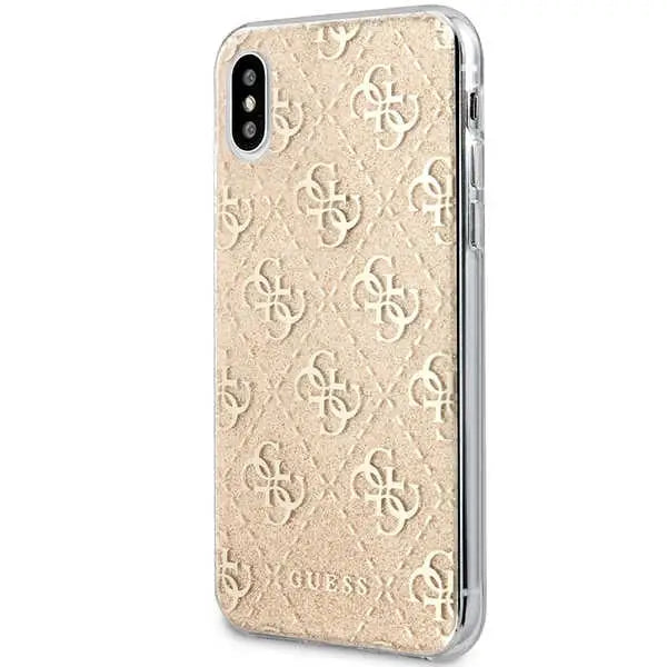 Guess 4G Glitter iPhone X/Xs Case - Gold - Cell phone cases and covers<<<HurtelXML