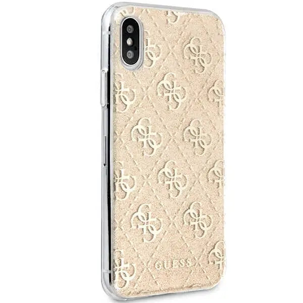 Guess 4G Glitter iPhone X/Xs Case - Gold - Cell phone cases and covers<<<HurtelXML