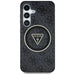 Guess 4G Glitter Triangle Buttons MagSafe case for Samsung Galaxy S25 black - Cell phone cases and covers<<<HurtelXML