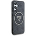 Guess 4G Glitter Triangle Buttons MagSafe case for Samsung Galaxy S25 black - Cell phone cases and covers<<<HurtelXML