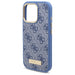 Guess 4G Logo Plate MagSafe Case for iPhone 16 Pro - Blue - Cell phone cases and covers<<<HurtelXML