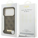 Guess 4G Logo Plate MagSafe case for iPhone 17 Pro - brown - Cell phone cases and covers<<<HurtelXML