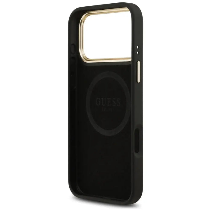 Guess 4G Logo Plate MagSafe Case for iPhone 17 Pro Max - Black - Cell phone cases and covers<<<HurtelXML