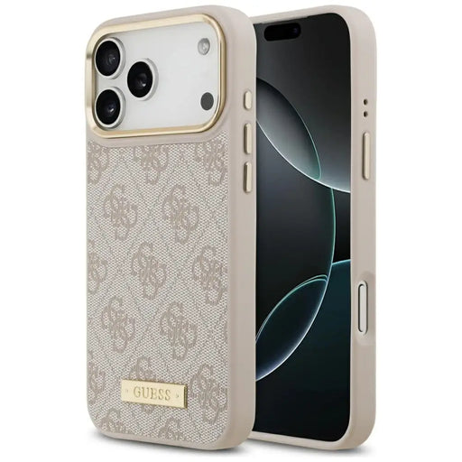 Guess 4G Logo Plate MagSafe Case for iPhone 17 Pro Max - Pink - Cell phone cases and covers<<<HurtelXML