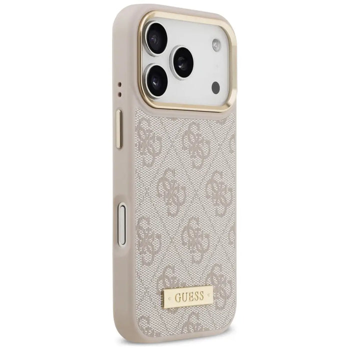 Guess 4G Logo Plate MagSafe Case for iPhone 17 Pro - Pink - Cell phone cases and covers<<<HurtelXML