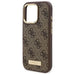 Guess 4G Logo Plate MagSafe iPhone 16 Pro Case - Brown - Cell phone cases and covers<<<HurtelXML
