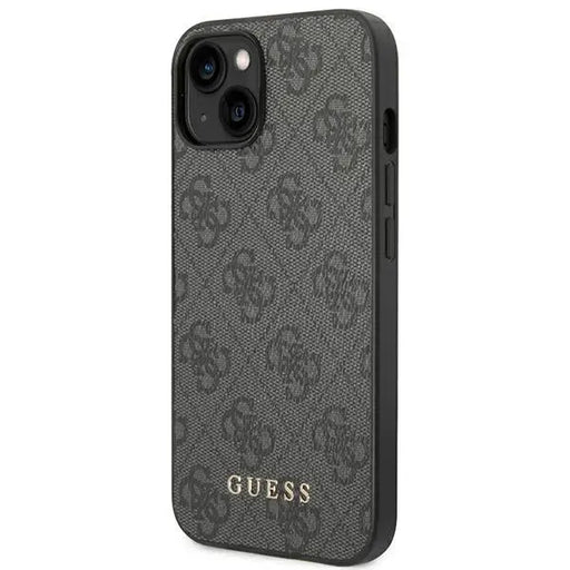 Guess 4G Metal Gold Logo Case for iPhone 14 - Gray - Cell phone cases and covers<<<HurtelXML