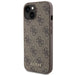 Guess 4G Metal Gold Logo case for iPhone 15 - brown - Cell phone cases and covers<<<HurtelXML
