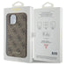 Guess 4G Metal Gold Logo case for iPhone 15 - brown - Cell phone cases and covers<<<HurtelXML