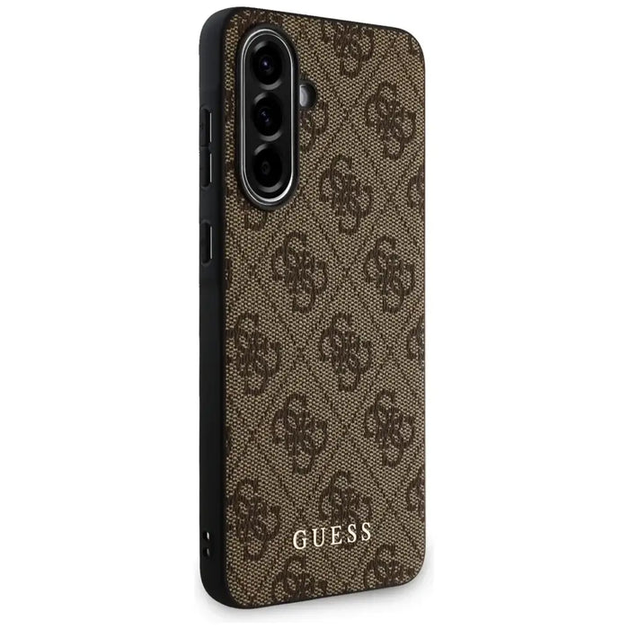 Guess 4G Metal Gold Logo Case for Samsung Galaxy A36 - Brown - Cell phone cases and covers<<<HurtelXML