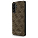 Guess 4G Metal Gold Logo Case for Samsung Galaxy A36 - Brown - Cell phone cases and covers<<<HurtelXML